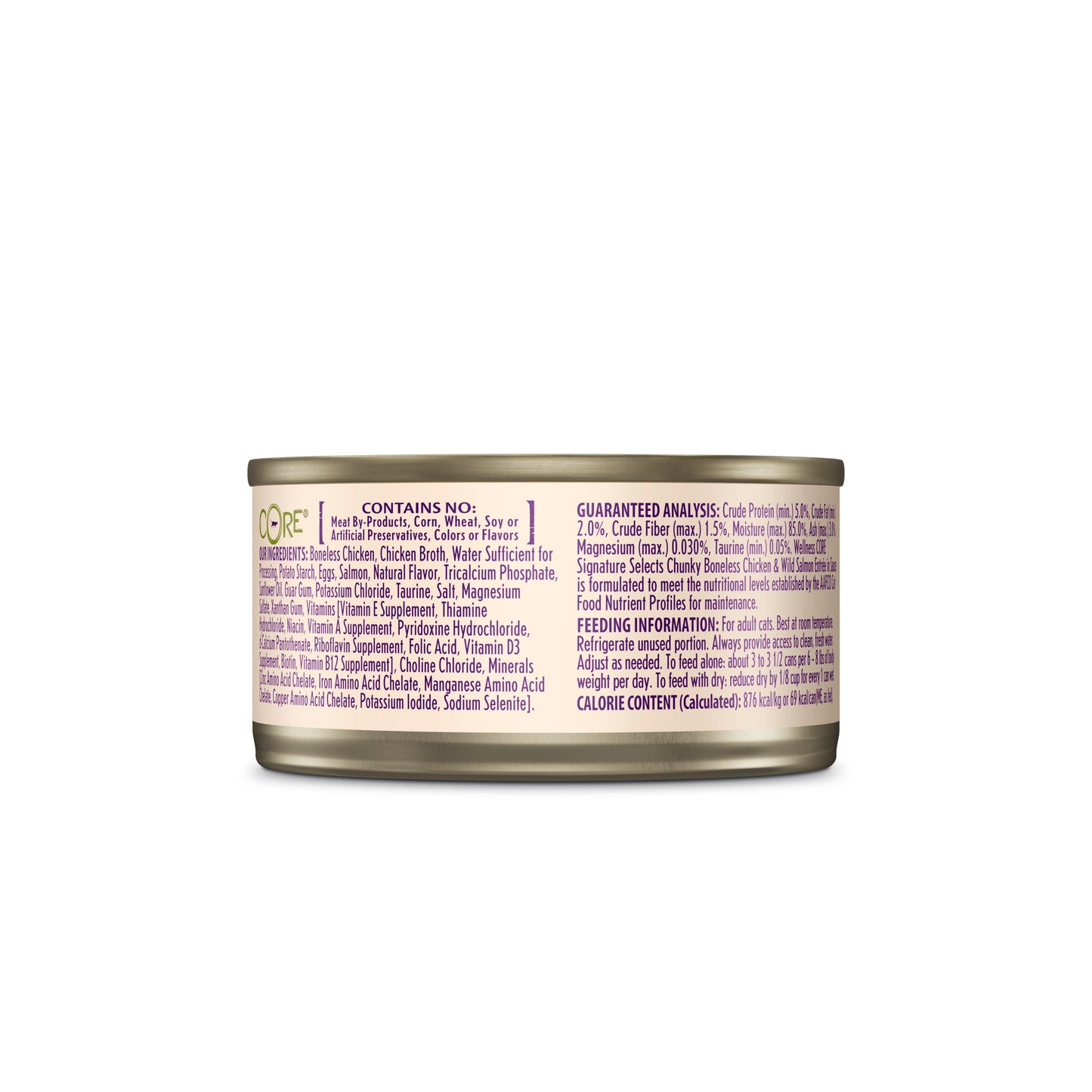 Wellness Core Signature Selects - Chunky Boneless Chicken & Wild Salmon Entrée Wet Cat Food