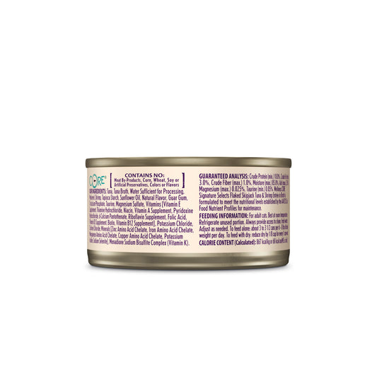 Wellness Core Signature Selects Flaked Skipjack Tuna & Shrimp Entrée Wet Cat Food