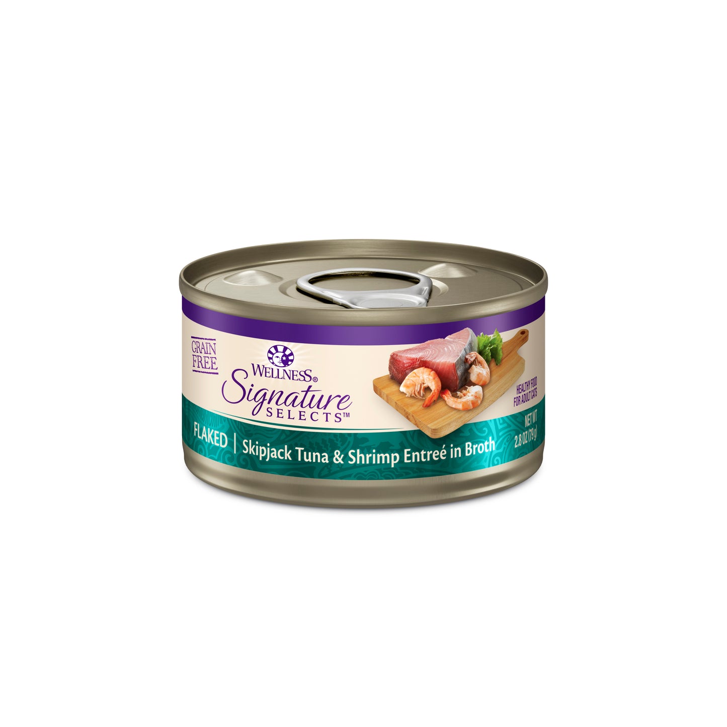 Wellness Core Signature Selects Flaked Skipjack Tuna & Shrimp Entrée Wet Cat Food