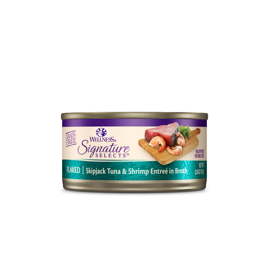Wellness Core Signature Selects Flaked Skipjack Tuna & Shrimp Entrée Wet Cat Food