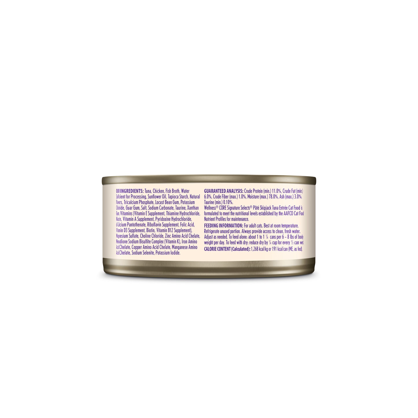 Wellness Core Signature Selects Paté Skipjack Tuna Entrée Wet Cat Food