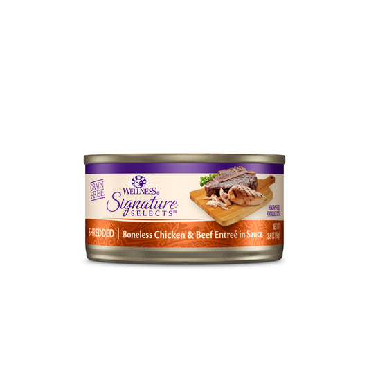Wellness Core Signature Selects Shredded Boneless Chicken & Beef Entrée Wet Cat Food