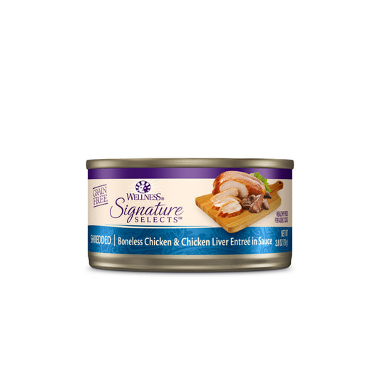 Wellness Core Signature Selects Shredded Boneless Chicken & Chicken Liver Entrée Wet Cat Food