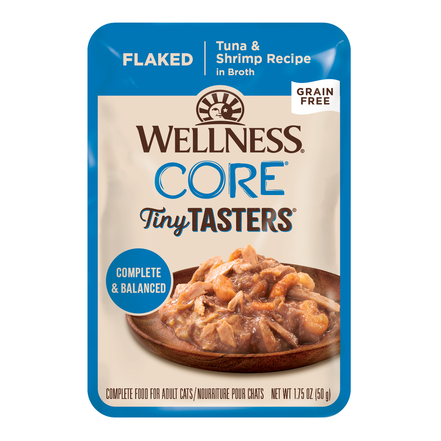 Wellness Core Tiny Tasters Flaked Tuna & Salmon Recipe Wet Cat Food 1.75oz