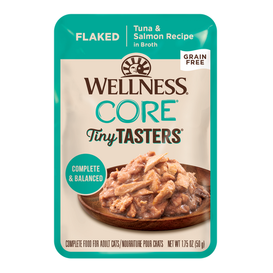 Wellness Core Tiny Tasters Flaked Tuna & Shrimp Recipe Wet Cat Food 1.75oz