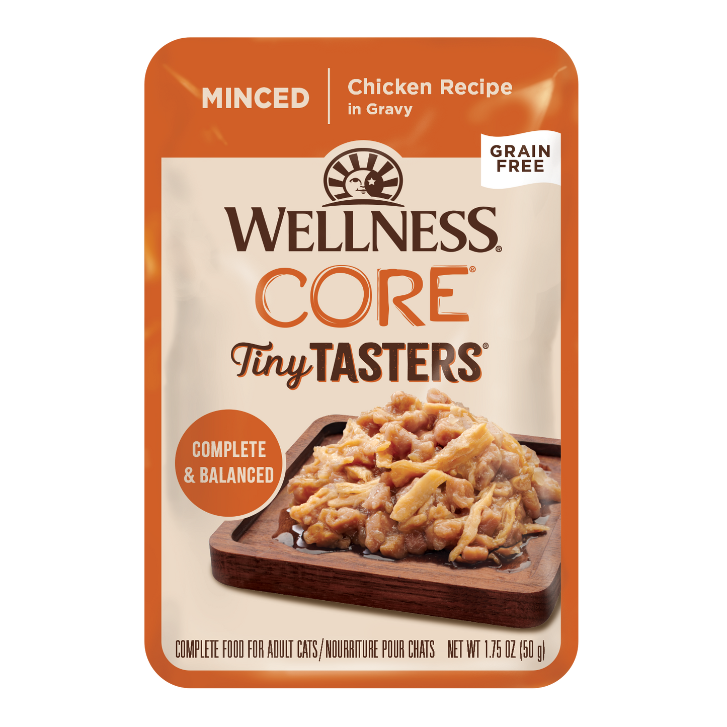 Wellness Core Tiny Tasters Minced Chicken Recipe Wet Cat Food 1.75oz