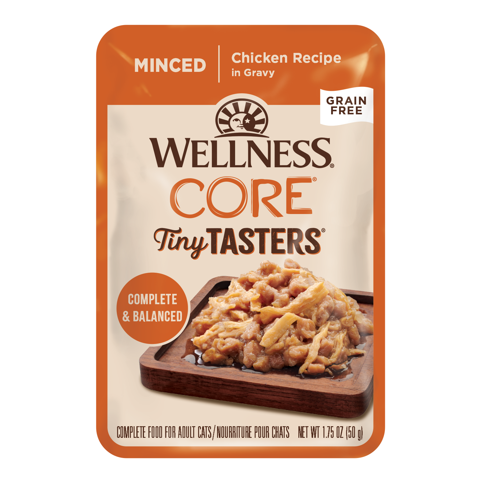 Wellness Core Tiny Tasters Minced Chicken Recipe Wet Cat Food 1.75oz