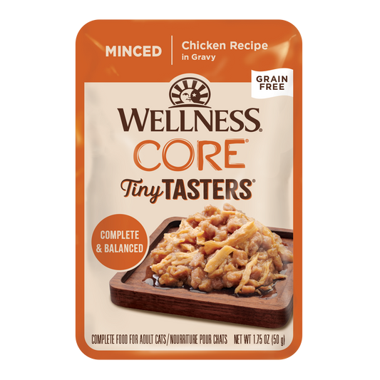 Wellness Core Tiny Tasters Minced Chicken Recipe Wet Cat Food 1.75oz