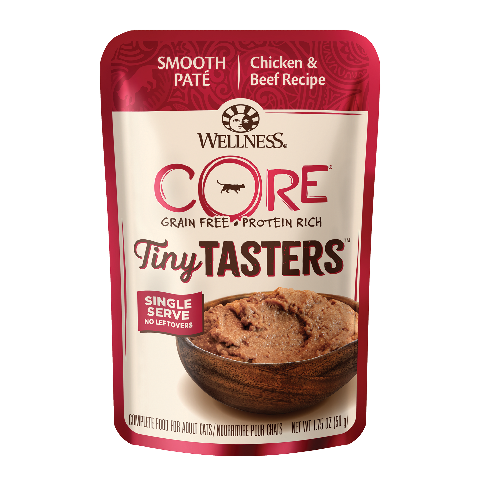Wellness Core Tiny Tasters Pate Chicken & Beef Recipe Wet Cat Food 1.75oz