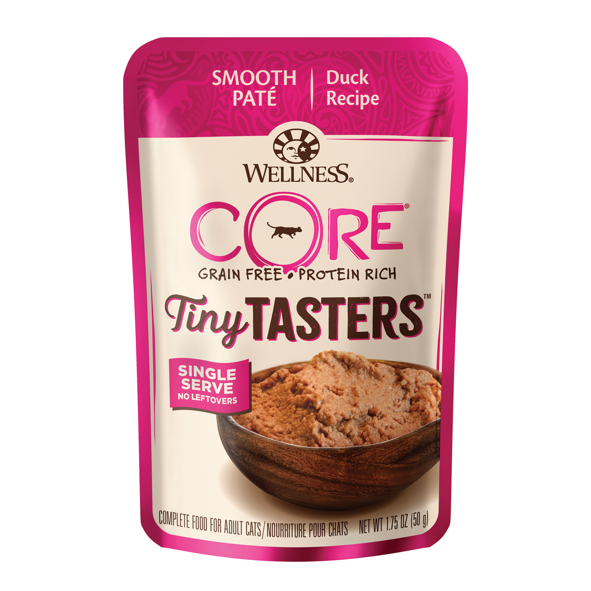 Wellness Core Tiny Tasters Pate Duck Recipe Wet Cat Food 1.75oz