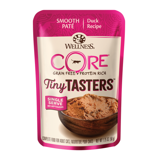 Wellness Core Tiny Tasters Pate Duck Recipe Wet Cat Food 1.75oz
