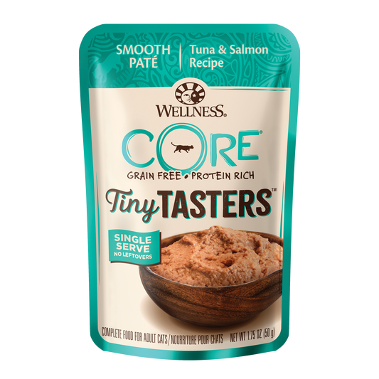 Wellness Core Tiny Tasters Pate Tuna & Salmon Recipe Wet Cat Food 1.75oz