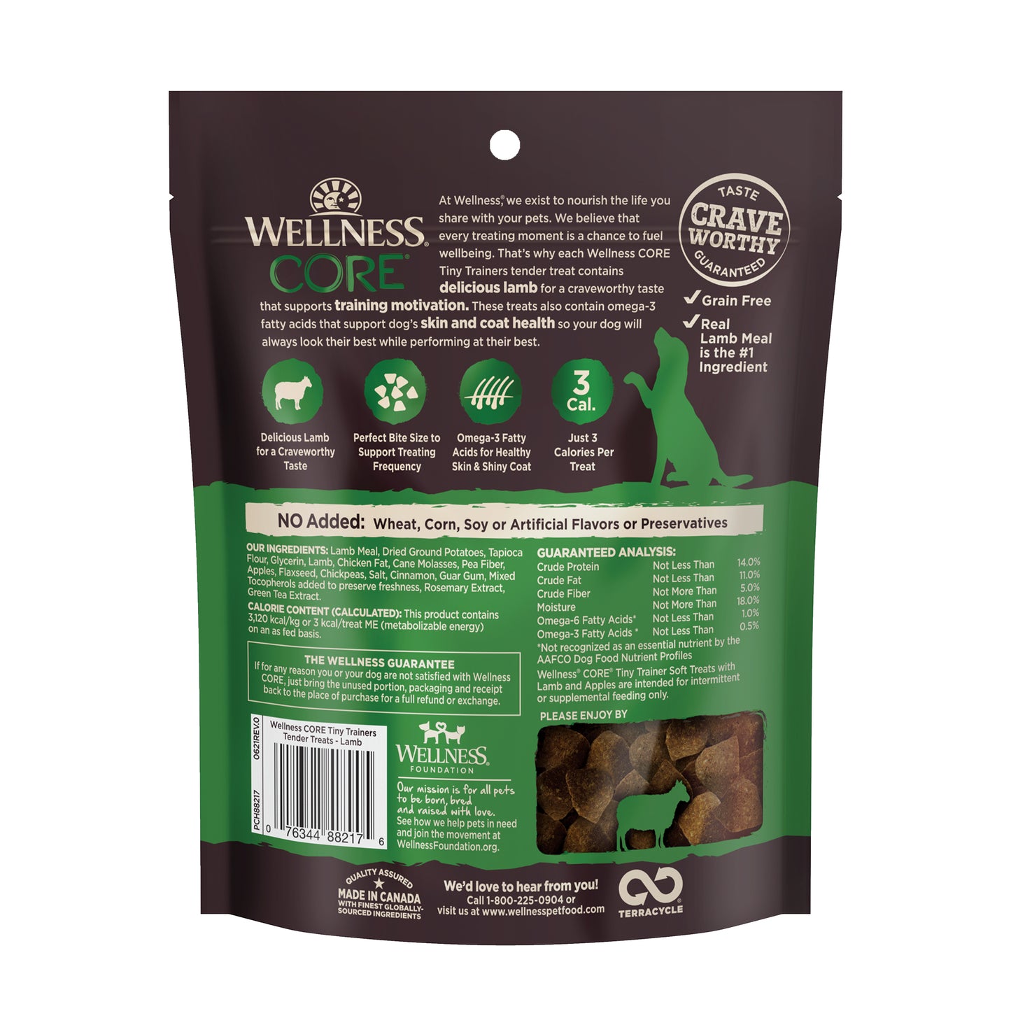 Wellness Core Tiny Trainers Lamb & Apple Tender Dog Treats 6oz
