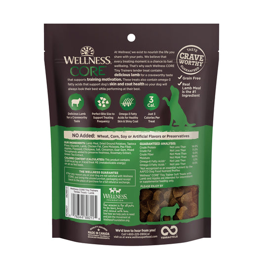 Wellness Core Tiny Trainers Lamb & Apple Tender Dog Treats 6oz