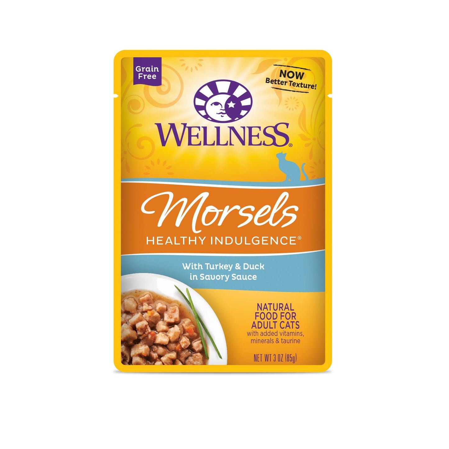 Wellness Healthy Indulgence Morsels Turkey & Duck Wet Cat Food 3oz