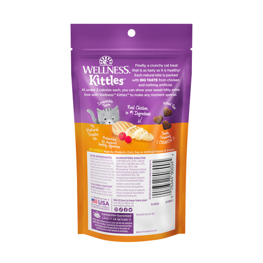 Wellness Kittles Chicken & Cranberries Cat Treats 2oz