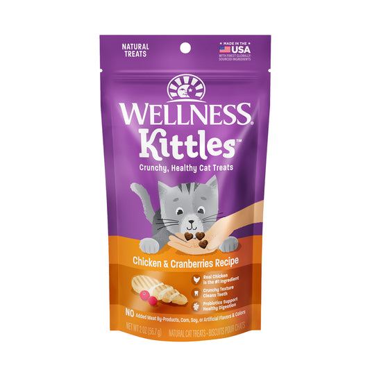 Wellness Kittles Chicken & Cranberries Cat Treats 2oz