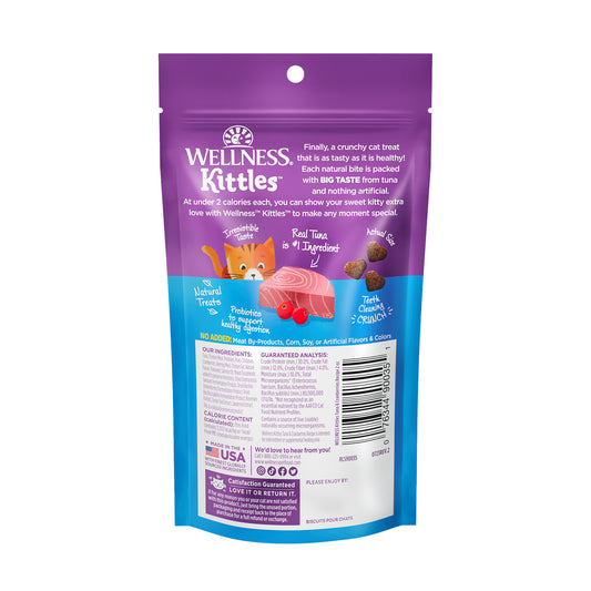 Wellness Kittles Tuna & Cranberries Recipe Cat Treats 2oz