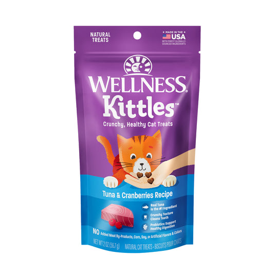 Wellness Kittles Tuna & Cranberries Recipe Cat Treats 2oz