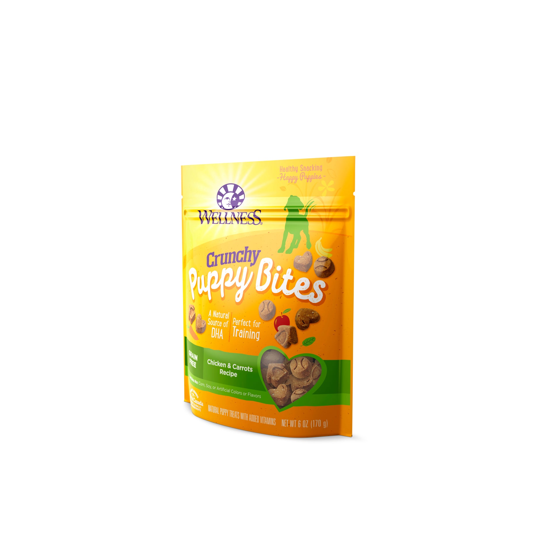 Wellness Puppy Bites Crunchy Chicken & Carrots Recipe Dog Treats 6oz