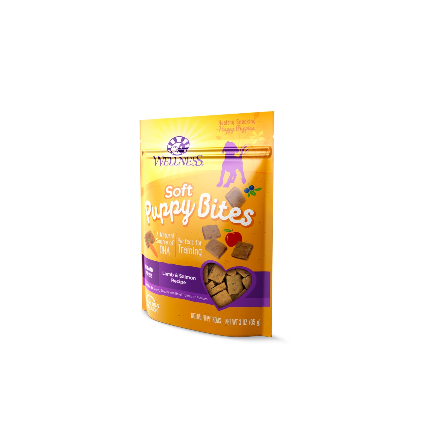 Wellness Puppy Bites Soft Lamb & Salmon Recipe Dog Treats 3oz