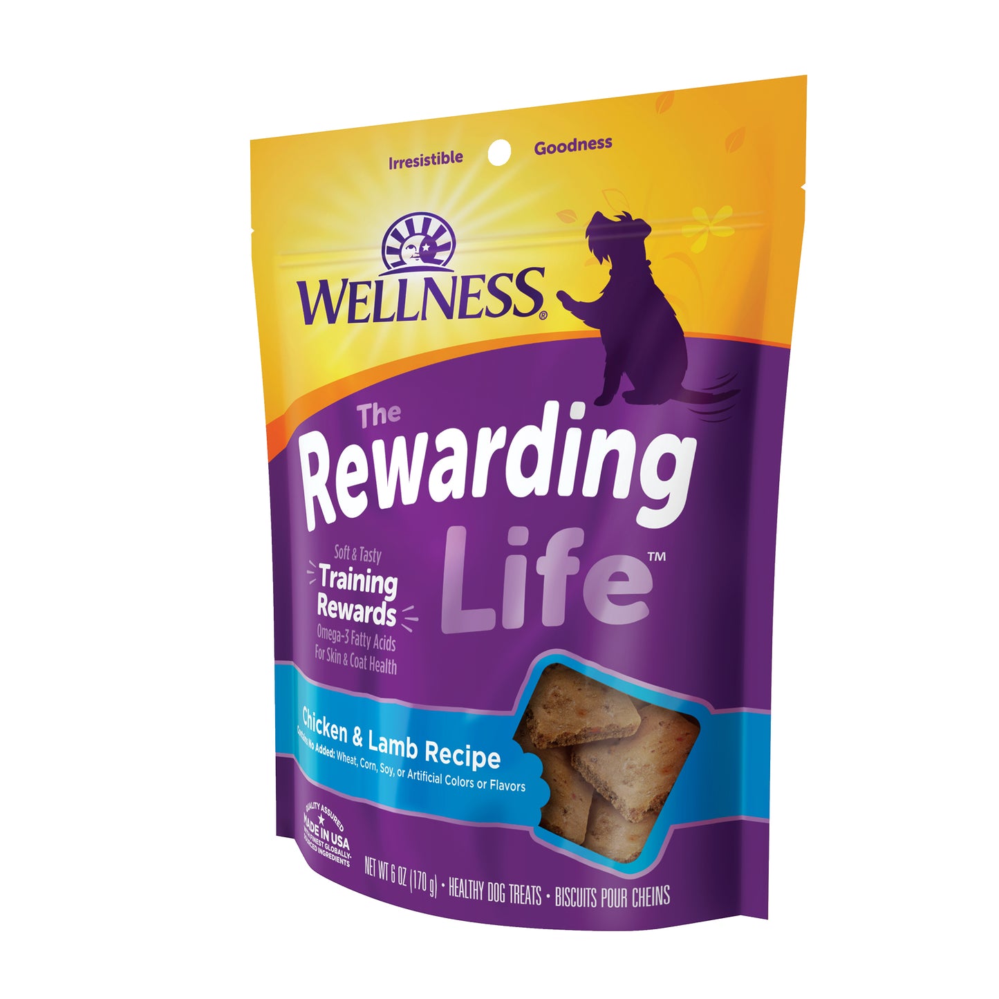 Wellness Rewarding Life Chicken & Lamb Recipe Dog Treats 6oz