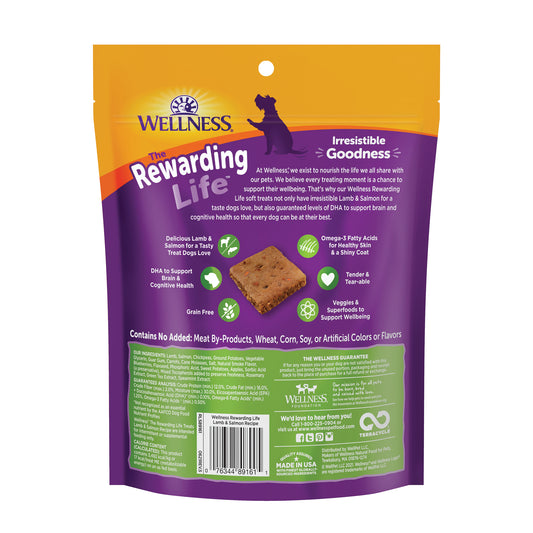 Wellness Rewarding Life Lamb & Salmon Recipe Dog Treats 6oz