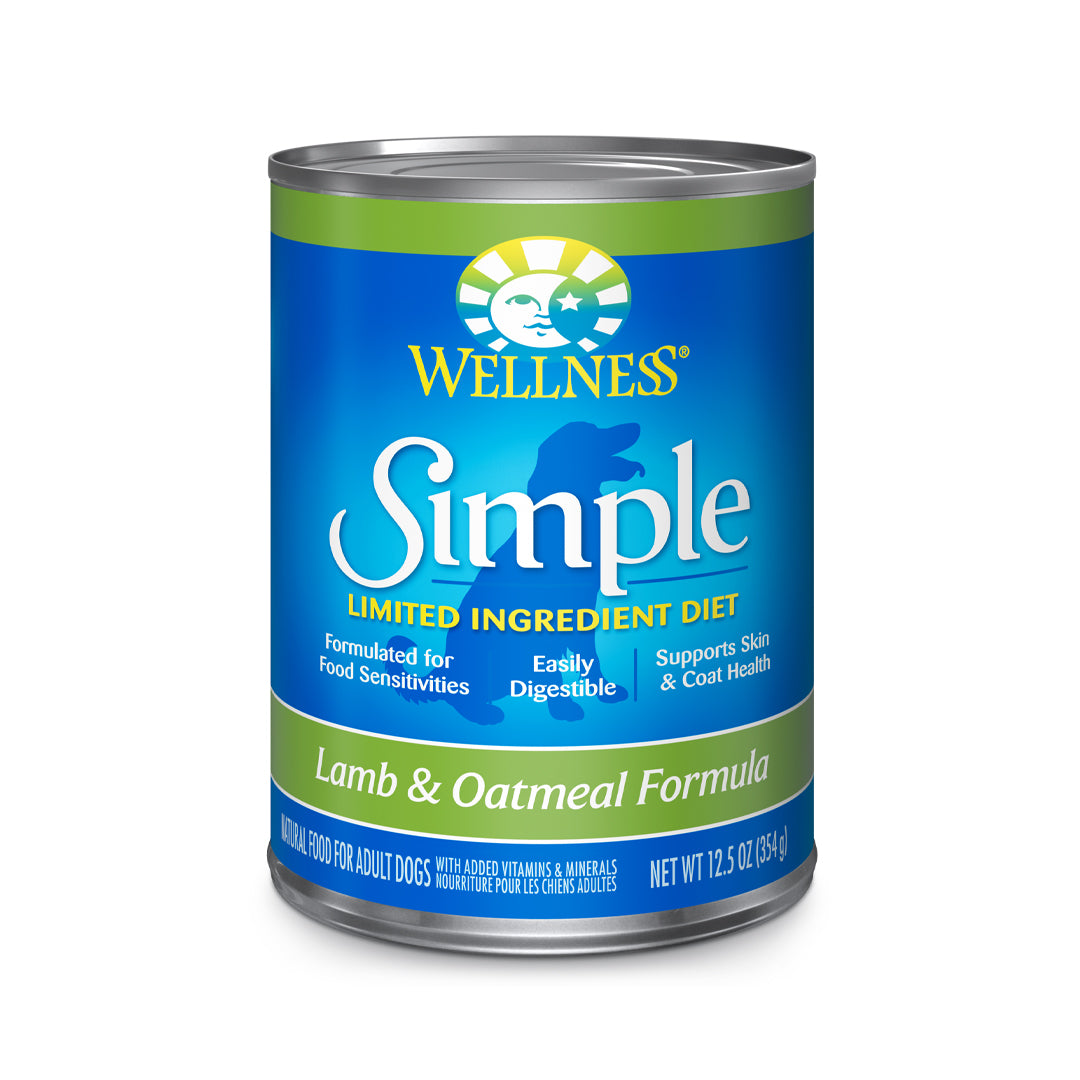 Wellness Simple Lamb & Oatmeal Formula Wet Dog Food 12.5oz