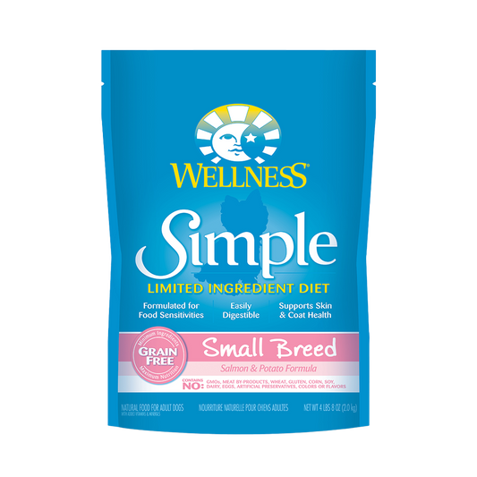 Wellness Simple Small Breed Salmon & Potato Formula Dry Dog Food 4LB 8OZ