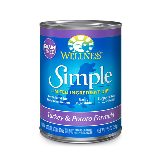 Wellness Simple Turkey & Potato Formula Wet Dog Food 12.5oz