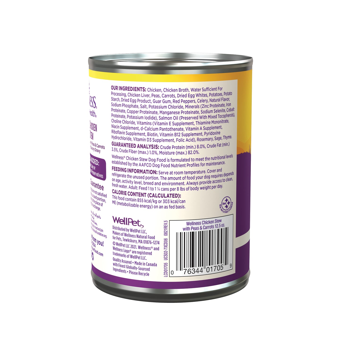 Wellness Stew Chicken With Peas & Carrots Wet Dog Food 12.5oz