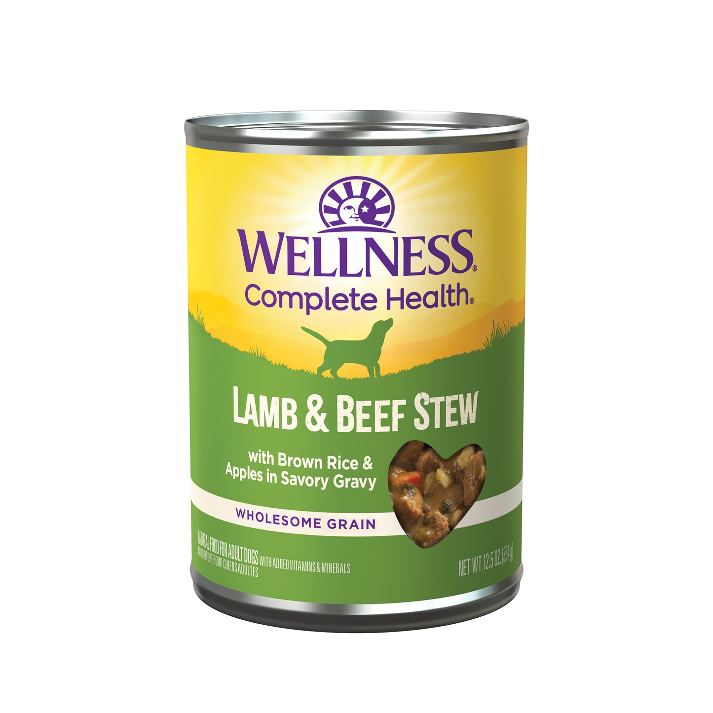 Wellness Stew Lamb & Beef With Brown Rice & Apples Wet Dog Food 12.5oz
