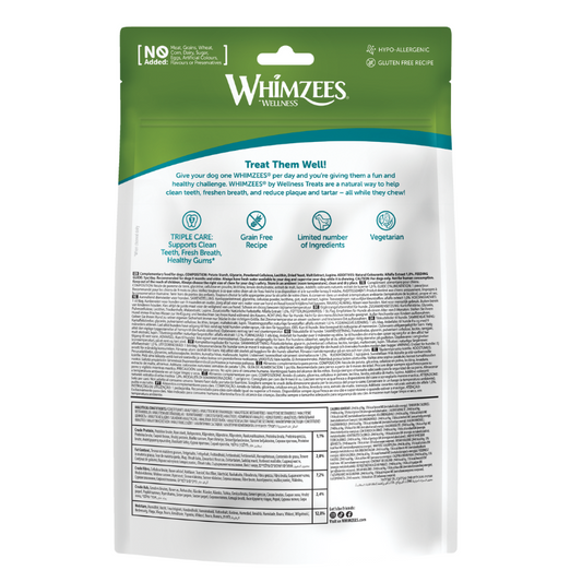 Whimzees Alligator Large Grain-Free Dental Dog Treats 6pc