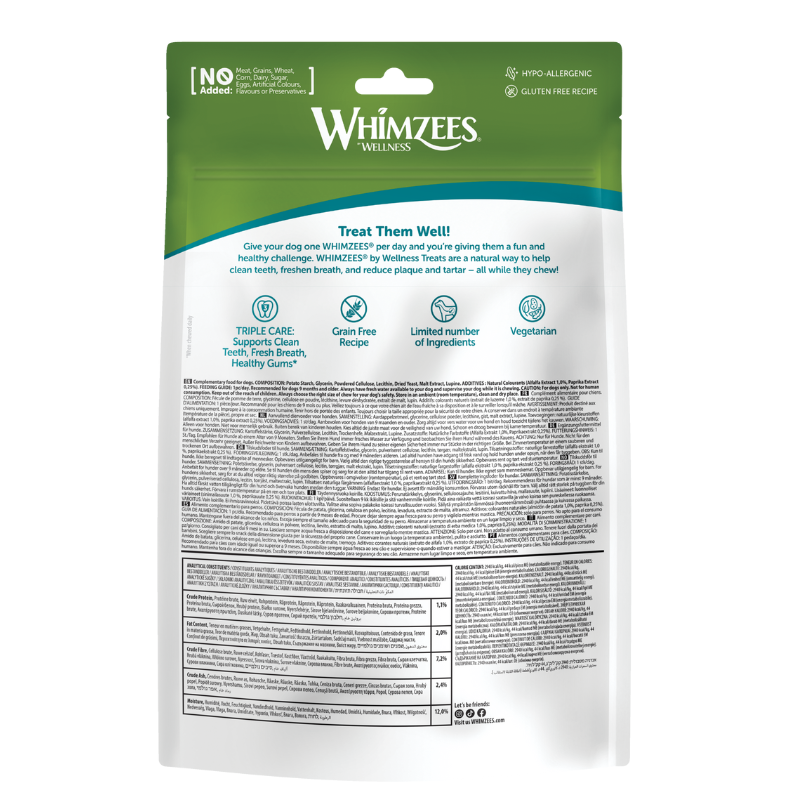 Whimzees Stix Small Grain-Free Dental Dog Treats 28pc