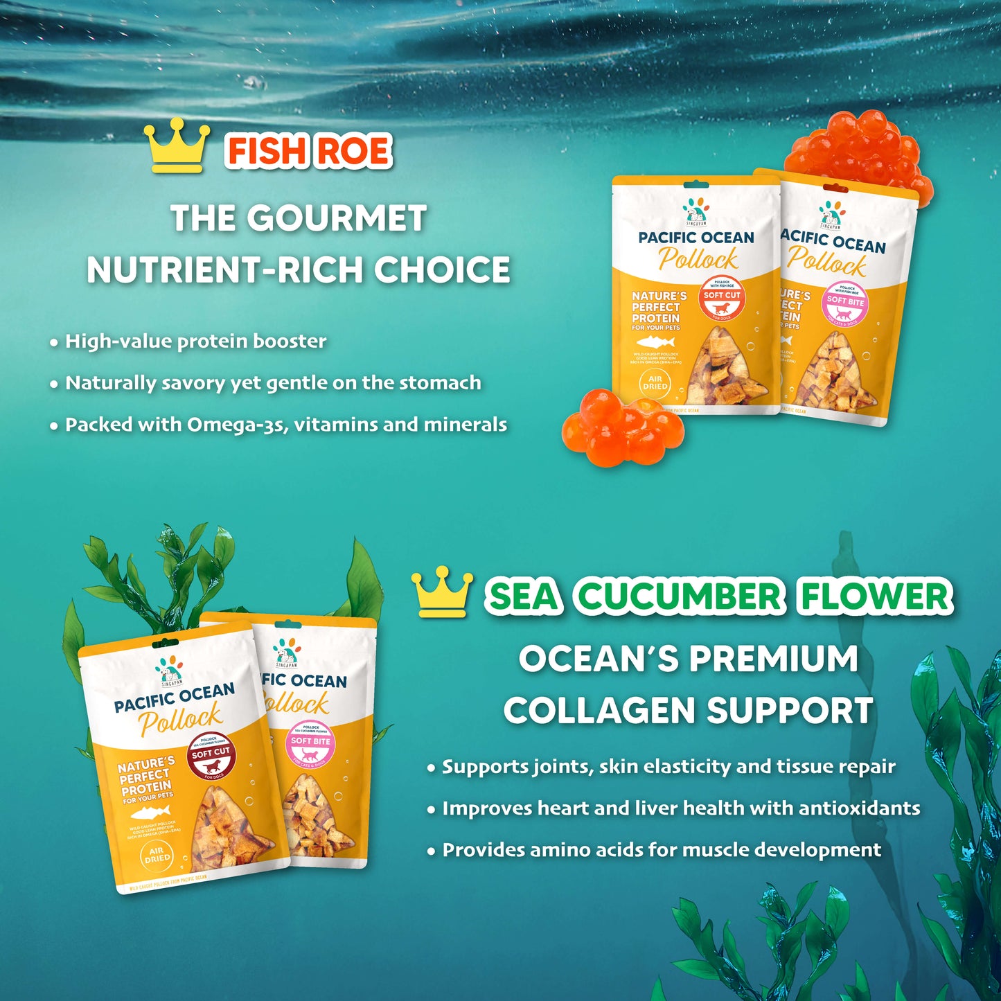 SingAPaw Pollock Slice