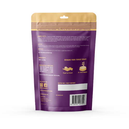 Zampe Freeze Dried Salmon Treats For Cats & Dogs - 80g