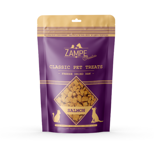 Zampe Freeze Dried Salmon Treats For Cats & Dogs - 80g