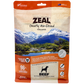 Zeal Air Dried Beef Dog Food bag with New Zealand mountain and lake graphic.