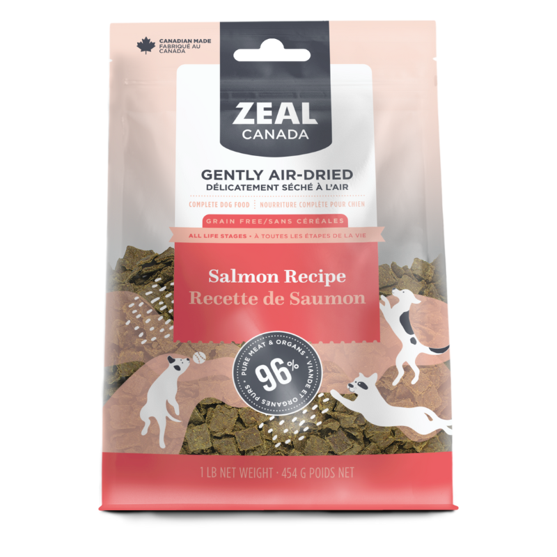 Zeal Canada Gently Air-Dried Salmon Recipe Dry Dog Food 454g