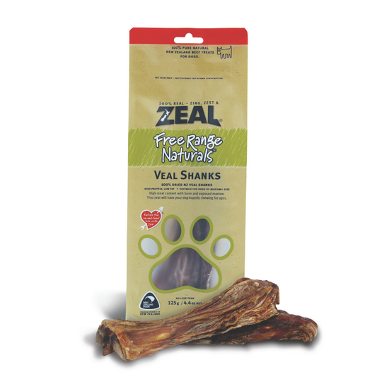 Zeal Dried Veal Shanks Dog Treats - 150g