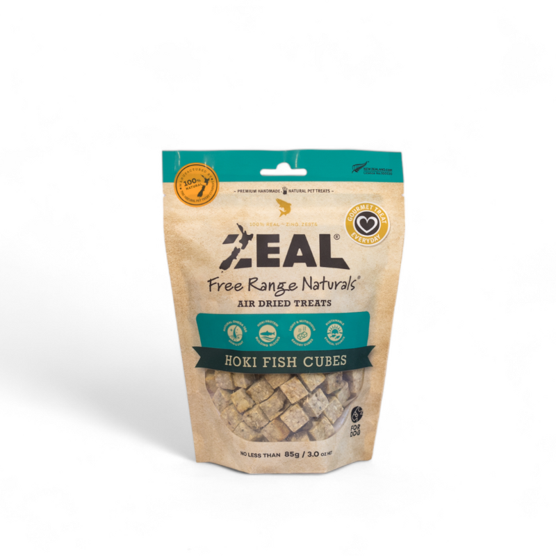 Zeal Hoki Fish Cubes Cat & Dog Treats - 85g