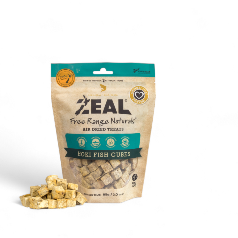 Zeal Hoki Fish Cubes Cat & Dog Treats - 85g