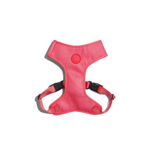 ZeeDog Neon Coral Adjustable Air Mesh Harness