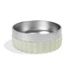 ZeeDog Tuff Bowl: Clay (Mayo) stainless steel dog bowl with a ribbed silicone base.