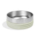 ZeeDog Tuff Bowl, Clay (Mayo) stainless steel dog bowl with ribbed silicone base.