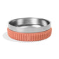 Coral ZeeDog Tuff Bowl: durable stainless steel dog bowl with a ribbed silicone base.