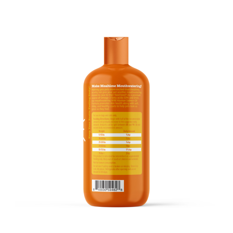 Zesty Paws Wild Alaskan Salmon Oil Supplement For Cats & Dogs [3 Sizes]