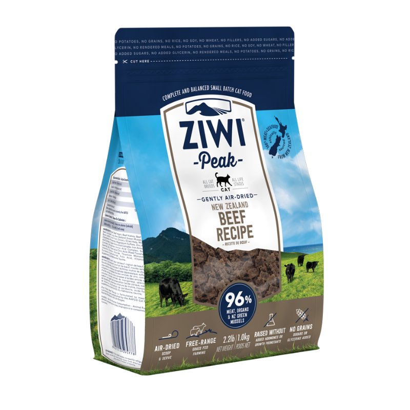 ZiwiPeak Air-Dried Beef Cat Food [2 Sizes]