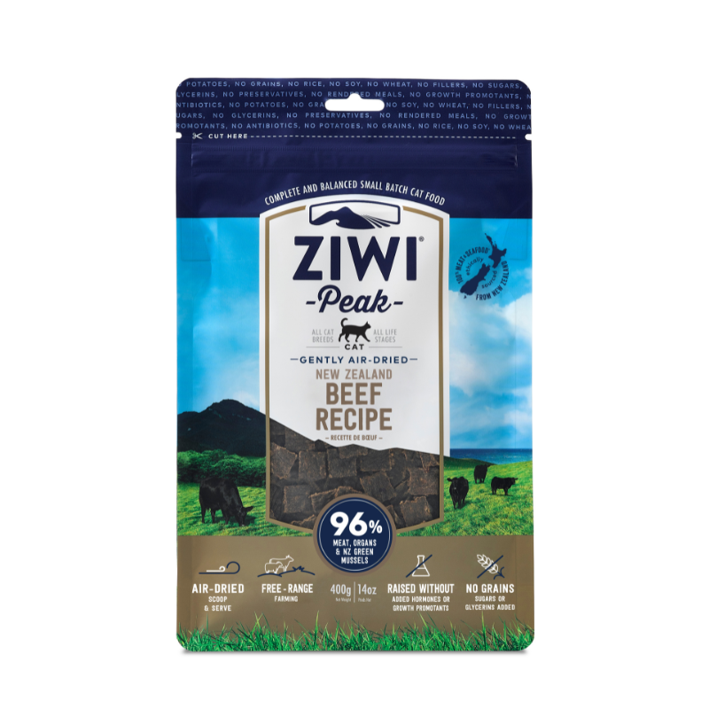 ZiwiPeak Air-Dried Beef Cat Food [2 Sizes]
