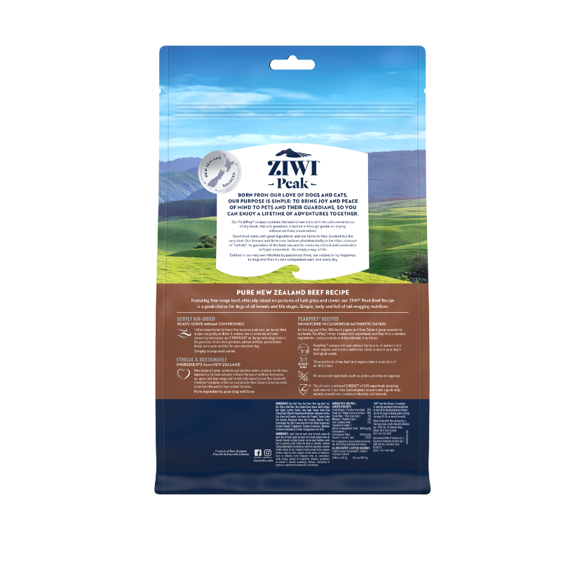 ZiwiPeak Air-Dried Beef Dog Food [4 Sizes]